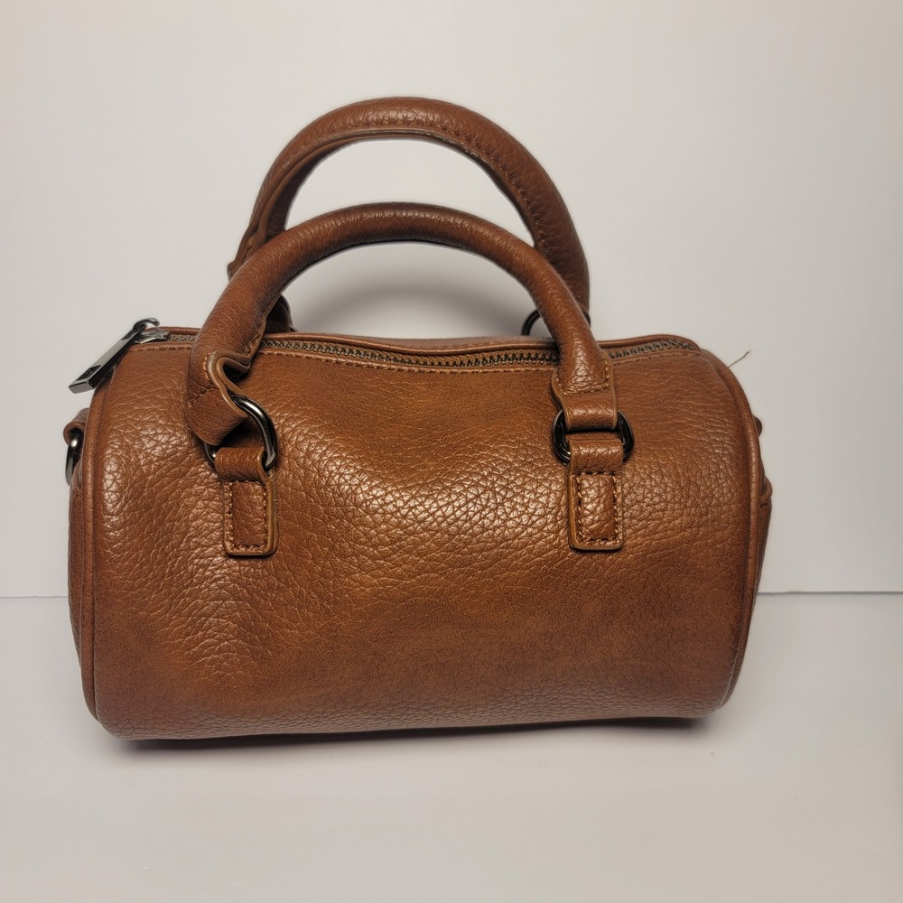 LIKE DREAMS Brown Faux Leather Mini Satchel Crossbody Bag Purse Coin Pouch - Picture 3 of 7
